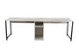 Nordure Twin Study Desk - Freesia Marble, Black